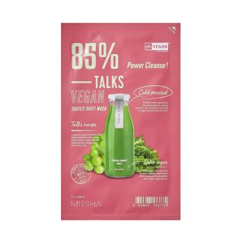 Missha Mască vegană de față Talks Vegan Power Cleanse (Squeeze Sheet Mask) 27 g