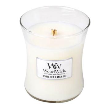 WoodWick Lumânare parfumată vaza White Tea & Jasmine 275 g