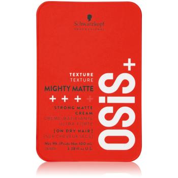 Schwarzkopf Professional Cremă de păr puternic mată OSiS Mighty Matte (Strong Matte Cream) 100 ml