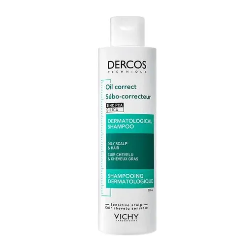 Vichy Șampon pentru păr gras Dercos Oil Correct (Dermatological Shampoo) 200 ml