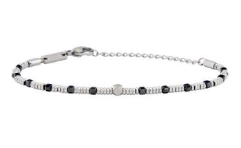 BREIL Brățară din mărgele cu spinel negru Priam TJ3649