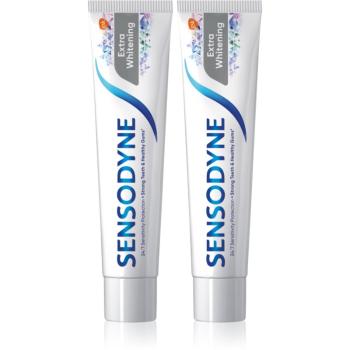 Sensodyne Extra Whitening pasta de dinti albitoare cu Fluor pentru dinti sensibili 2x75 ml