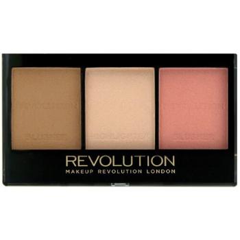 Revolution Paletă pentru contur facial cu efect de iluminare (Ultra Brightening Contour Kit) C04