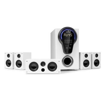 Auna Areal 525 DG, sistem home cinema 5.1, 125 W RMS, intrare optică, BT, USB, SD, AUX, telecomandă