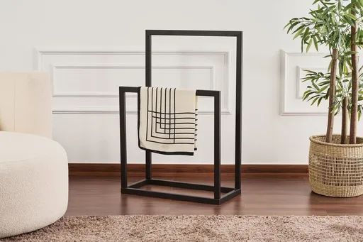 Cuier de perete, Hanah Home, Ged-032, 25x60x90 cm, Negru