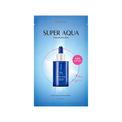 Missha Mască de față hidratantă cu acid hialuronic Super Aqua (Ampoule Mask) 28 g
