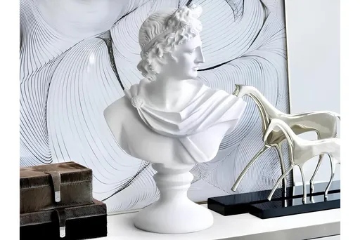 Decoratiune, CY0388, 22x10x32 cm, Poliester, Alb