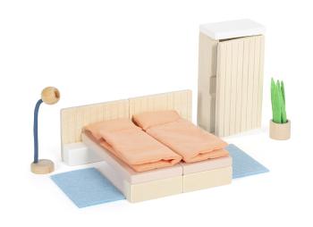 Small Foot Mobilier pentru căsuța de păpuși - dormitor