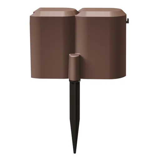 Palisadă pentru grădină Snail maro, 190 cm