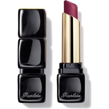 GUERLAIN KissKiss Tender Matte ruj cu persistență îndelungată cu efect mat culoare 880 Caress Plum 3.5 g