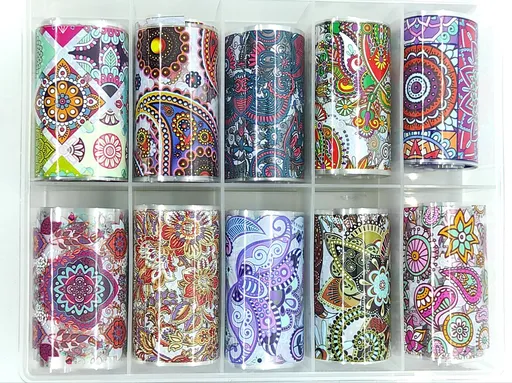 Folie de Transfer, Multicolor, Set 10 buc