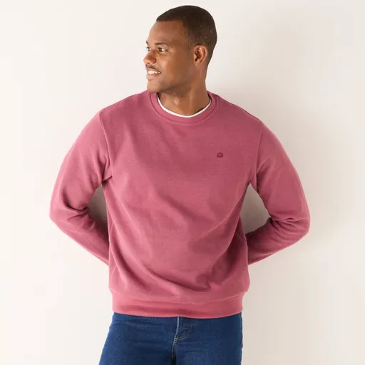 Hanorac călduros cu guler rotund și broderie pe față