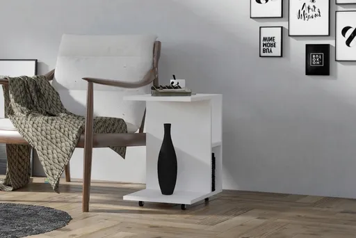 Masuta, Hanah Home, Amy, 45x50x35 cm, Alb