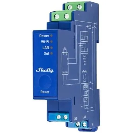 Releu inteligent Shelly Pro Dimmer 0-10V PM, WiFi, Bluetooth 3800235268209