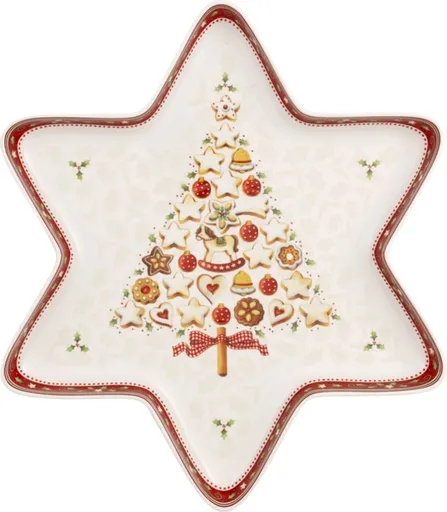 Bol, Villeroy & Boch, Winter Bakery Delight Star, 37.5x33 cm, portelan premium
