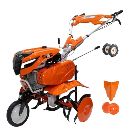 Motosapa RURIS 7500 ACC1, 7CP, Benzina, cu  roti cauciuc 4.00 - 8, rarita, roti metalice 350 fara manicot si set contragreutati 10kg