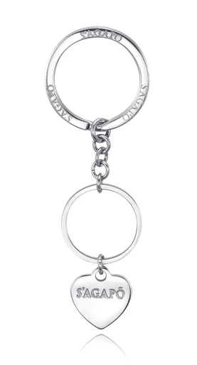 S'Agapõ Breloc din oțel pentru cheii Happy SHAP01