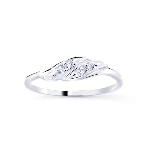 Cutie Jewellery Inel fermecător din aur alb cu zirconii Z8021-10-X-2 51 mm