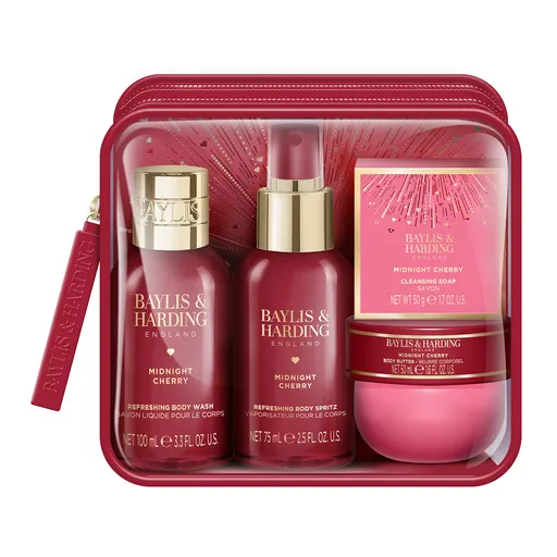 Baylis & Harding Set cadou Midnight Cherry 4 buc