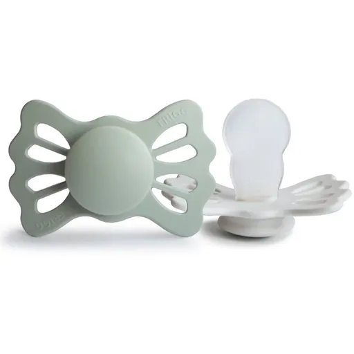 FRIGG Lucky Size 2:6-18 months suzetă Sage/Silver Gray 2 buc