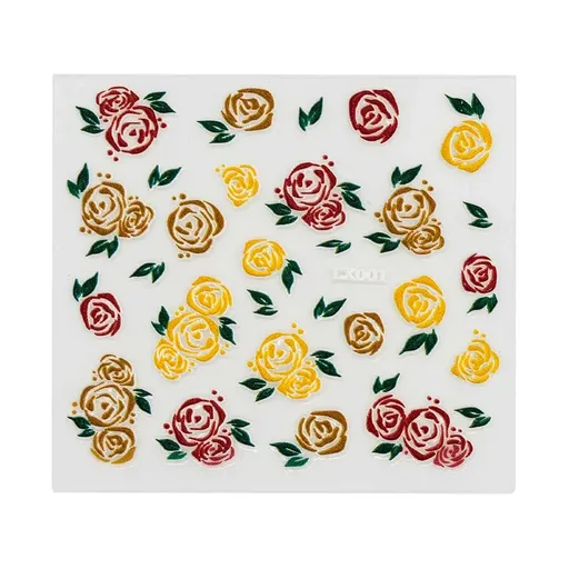 Abtibild Unghii Floare Galbena 5D, LX001