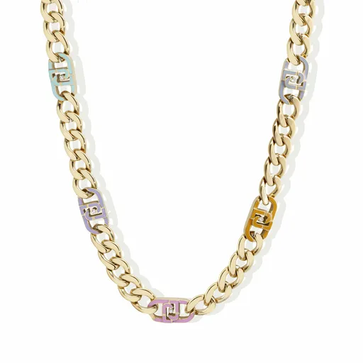 Liu Jo Colier imaginativ placat cu aur cu cristale LJ2813