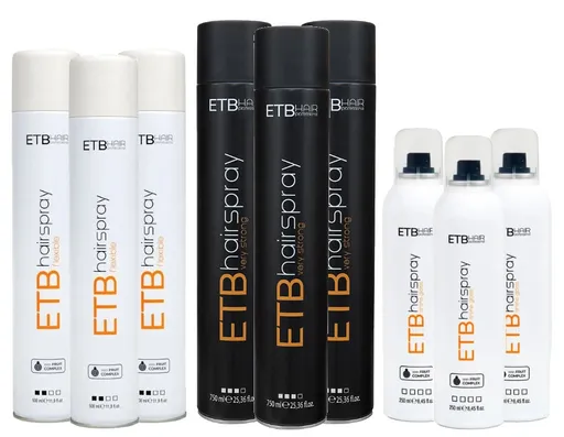 Pachet Fixativ ETB Hair Professional 3x3