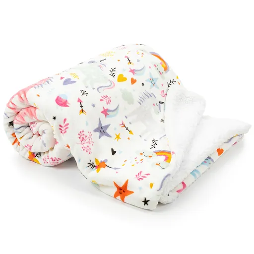 Pătură imitație blăniță 4Home Rainbow Dreams, 150 x 200 cm