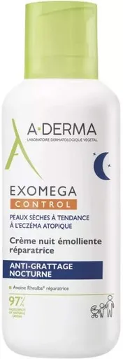 A-DERMA Cremă emolientă de noapte Exomega Control (Emollient Night Cream) 400 ml