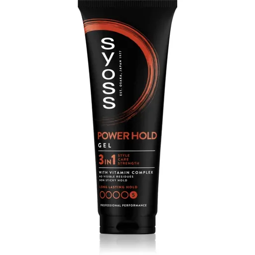 Syoss Power Hold gel de modelare cu fixare foarte puternica 250 ml