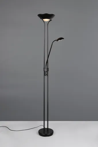 Lampadar Spock, RL, 25x180 cm, 19W / 5W, 2x SMD, metal, negru mat