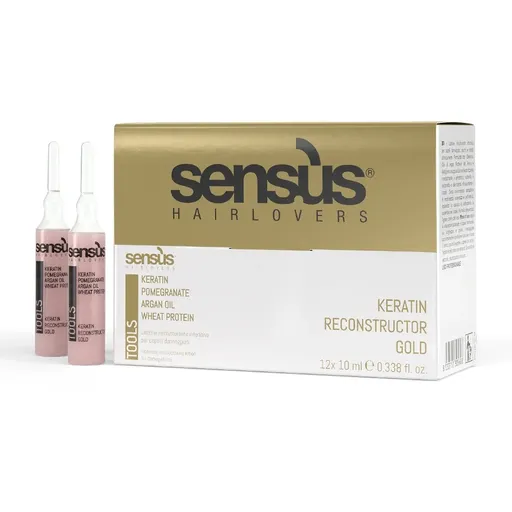 Lotiune pentru Restructurare Sensus Tools Keratin Reconstructor Gold 12 x 10 ml