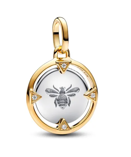 Pandora Pandantiv fermecător bicolor Bee Shine 763417C01