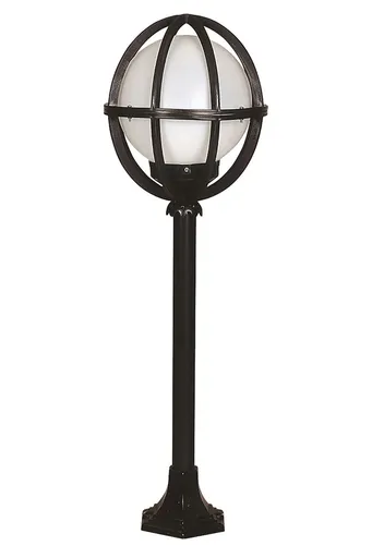 Lampadar de exterior, Opviq, 685AVN1132, Alb/Negru