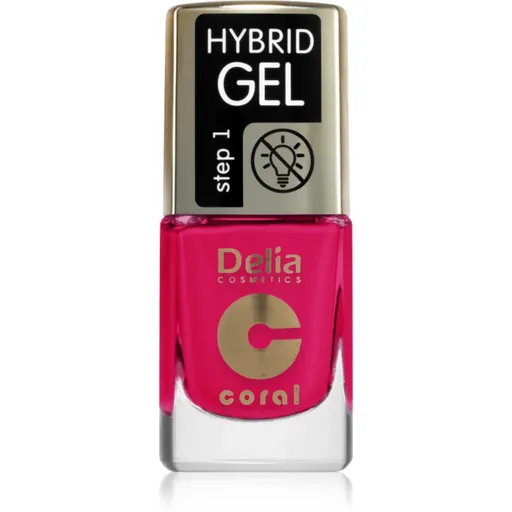 Delia Cosmetics Coral Nail Enamel Hybrid Gel lac de unghii sub forma de gel culoare 147 11 ml