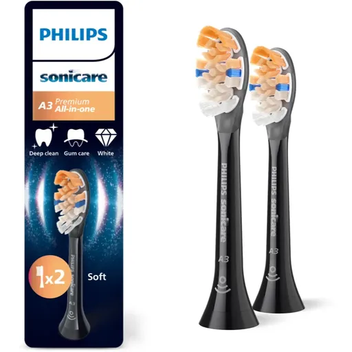 Philips Sonicare Premium All-in-One HX9092/88 capete de schimb pentru periuta de dinti Black 2 buc