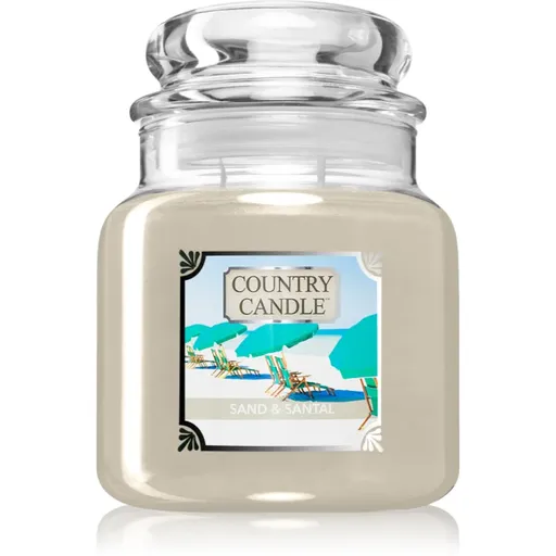 Country Candle Sand & Santal lumânare parfumată 510 g