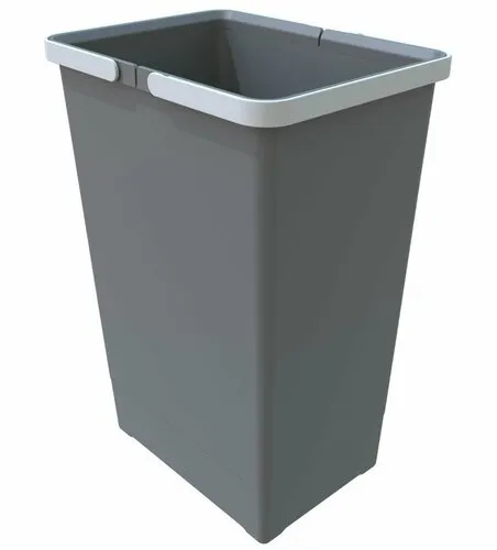 Coș de plastic cu mânere Elletipi 24 l, gri, 24 l