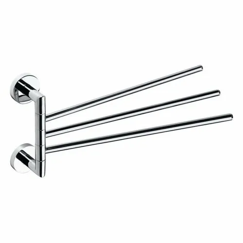 SAPHO XR407 X-Round suport triplu pentru prosoape,rotativ, 45 cm, argintiu