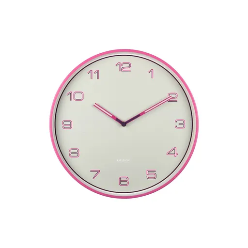 Karlsson 6013BP ceas de perete design roz, diametru 40 cm, roz