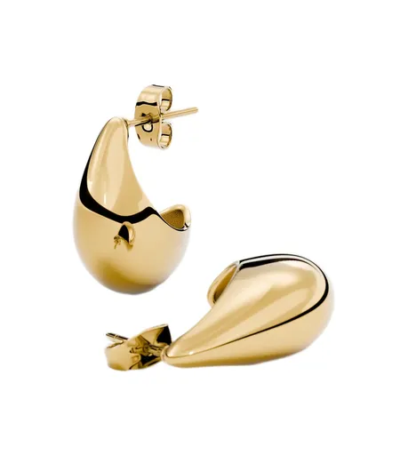 Furiosa Cercei eleganți placați cu aur Teardrop SE-CLAWEARING-G