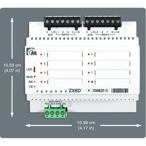 Modul extensie 8 zone Paradox ZX8D