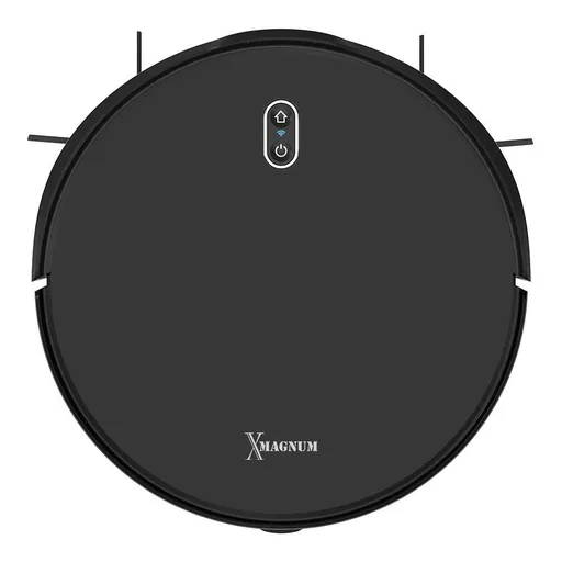 Aspirator robot MAGNUM X, 40 W, 3000 Pa, Curatare uscata si umeda, Filtrare în 3 etape, Wi-Fi, Functie de programare, Negru