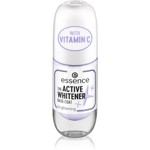 essence Active Whitener lac intaritor de baza pentru unghii cu efect de albire 8 ml