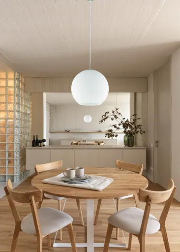 Lustra Moon, RL, 30x150 cm, 60W, 1x E27, metal, nichel mat/alb