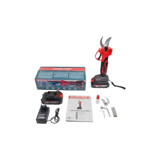 Foarfeca de gradina cu acumulator START PRO, 20V,2Ah, latime taiere 25mm