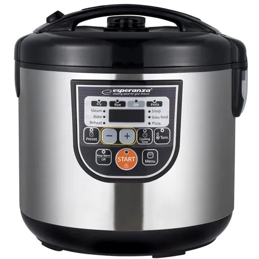 Multicooker Esperanza EKG011, 860W, 5l, Digital, 11 functii, Inox