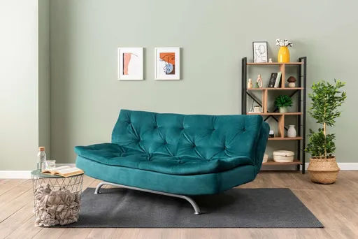Canapea extensibila 3 locuri, Atelier del Sofa, 859FTN2893, Verde petrol