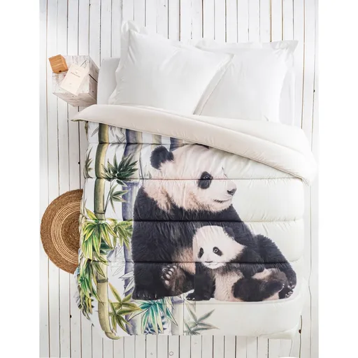 Pătură cu imprimare foto Panda, microfibră, 400 g/m2