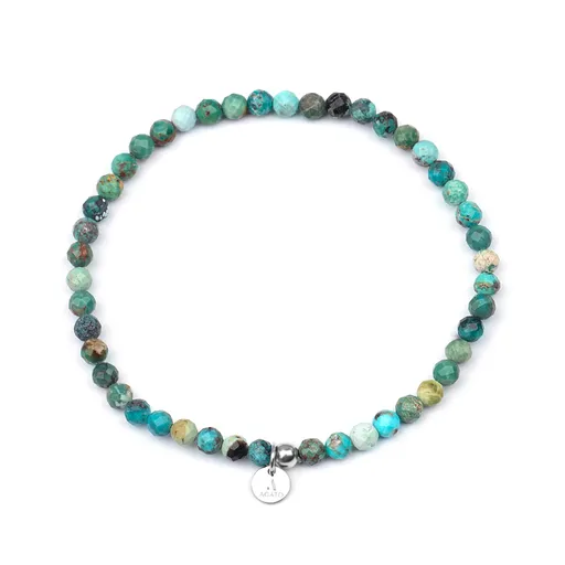 Agato Brățară din mărgele turcoaz Hubei POL-B18/20G
